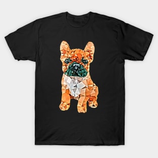 French bulldog, color polygonal 1 T-Shirt